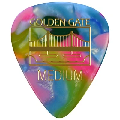 Image of Golden Gate MP 447 Deluxe Flat Pick Sideman Medium Clown Barf Dozen
