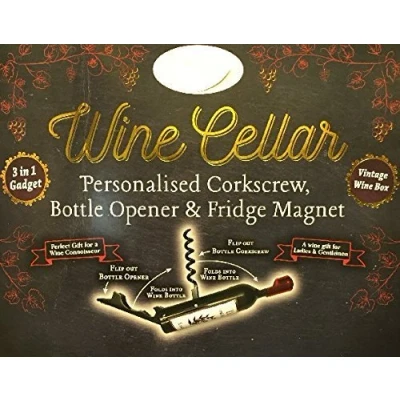 Image of Bottle Opener/Corkscrew Names (W,Y,Z) Corkscrew/Bottle Opener &amp; Fridge Magnet (Yvonne)