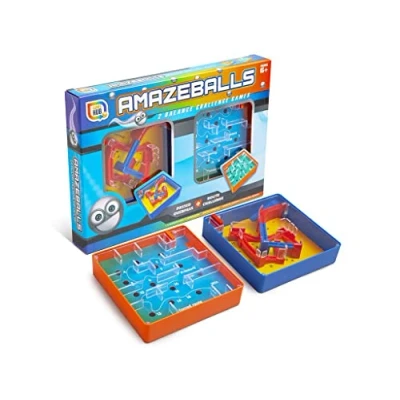 Image of Amazeballs 2 Handheld Balance Challenge Games Maze Route &amp; Overpass Rolling Balls Toys Fidget Labyrinth Kids 6+