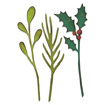 Image of Sizzix Bigz L Die 664757 Festive Stems by Tim Holtz