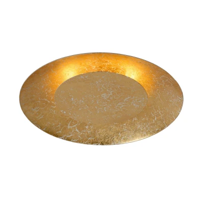 Image of Foskal Modern Flush Ceiling Light Ø 34.5cm LED 1x12W 2700K Brass