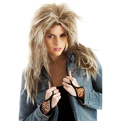 Image of ALLAURA 80&#039;s Tina Rock Diva Costume Wig