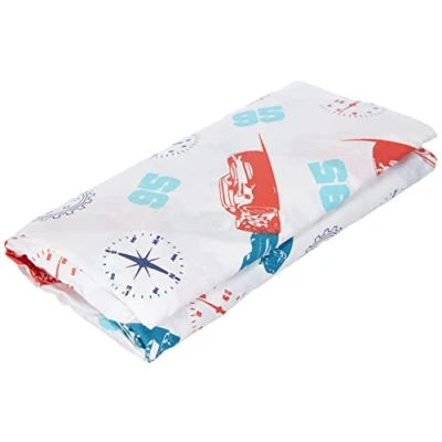 Image of CARS Fitted Sheets, White, 90 x 190 cm