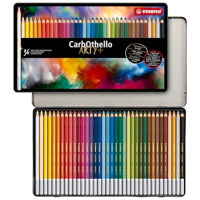 Image of Chalk Pastel Pencil STABILO CarbOthello ARTY+ Tin of 36 Assorted Colours