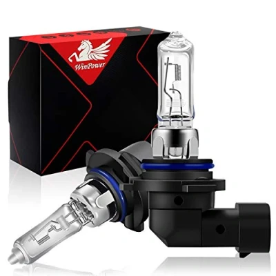 Image of WinPower HB3 9005 60W Headlight Halogen Bulbs 3000K Yellow Super Bright 12V Car Fog Light Lamps, 2 Pieces