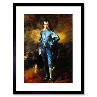 Image of Wee Blue Coo Painting Portrait Study Gainsborough Boy Framed Wall Art Print