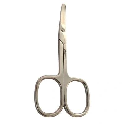Image of YNR 9CM Premium Baby Nail Scissors Nose Hair Scissors, Safety Blades for Trimming Small Details Facial Hair, Ear Eyebrow