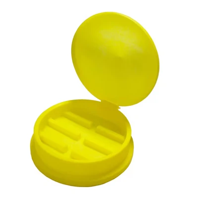 Image of Schoeller DF1 PE Drum Funnel with Sieve and Lid, Yellow