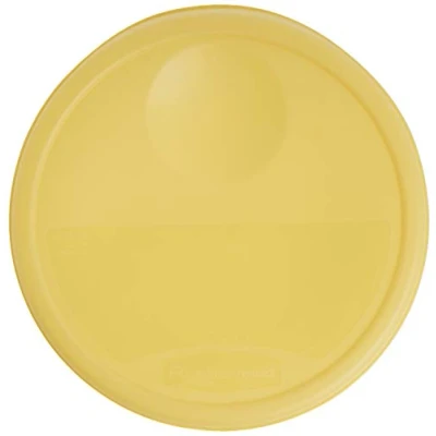 Image of Rubbermaid Round Storage Container Lid Yellow