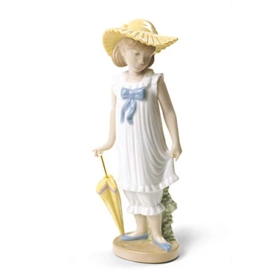 Image of NAO April Showers (Special Edition). Porcelain Girl Figure.