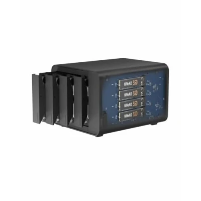 Image of TERRAMASTER D8 Hybrid HDD NVMe Enclosure USB 3.2 Gen 2 10Gbps Type C 8Bay Storage Supports RAID 0/1/Single/JBOD Exclusive 2+3 Disk Array (Diskless)