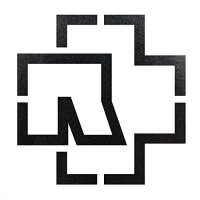 Image of Rammstein Car Sticker Anthracite Metallic Outline Logo (Freestanding) 38 x cm, Official Band Merchandise