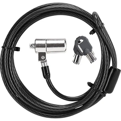 Image of Targus DEFCON T Lock Keyed Cable for Laptop Computer and Desktop Security (ASP48USX)