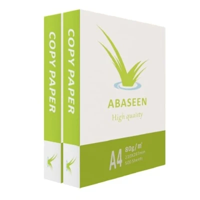 Image of Abaseen 2 Reams 1000 Sheets Printer Paper A4 White 80 GSM 210x297mm Multipurpose for Home and Office Use