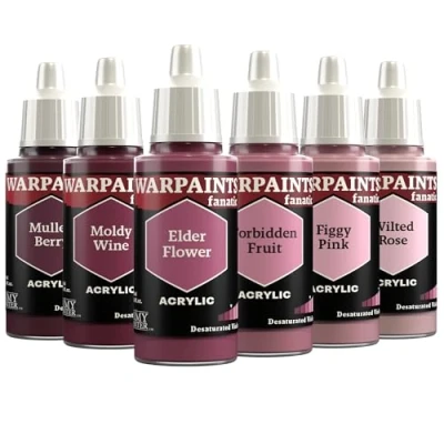 Image of The Army Painter, Warpaints Fanatic Flexible Triad: Desaturated Violets, 6 x 18 ml acrylic paints Miniature quality hobby paint for Dungeons and Dragons (DnD) &amp; Warhammer Miniatures