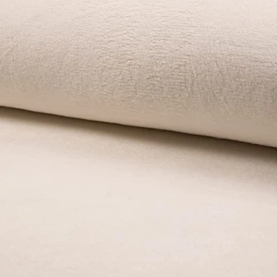 Image of Cuddlesoft Bamboo Wellness Terry Towelling Fabric Material Ecru, 1Mtr 150cm x 100cm