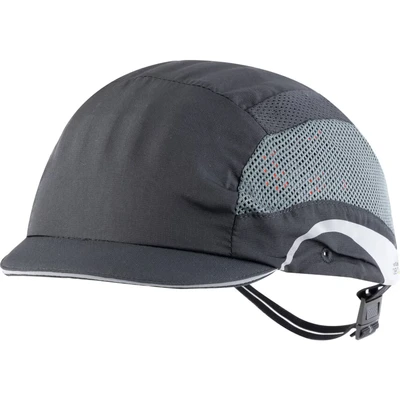 Image of JSP HardcapAerolite Premium Lightweight Baseball Style Bump Cap with EN 812 Protection for Bumps and Scrapes to the head 2.5cm micro Peak Dark Grey (AAG000 001 100)