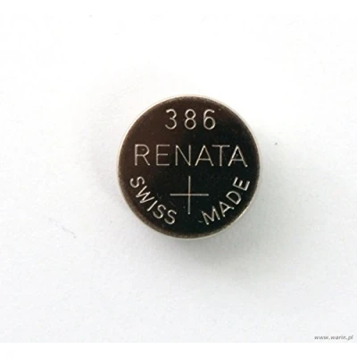 Image of 1 x Renata 386 Swiss Made Lithium Coin Cell Battery SR43W