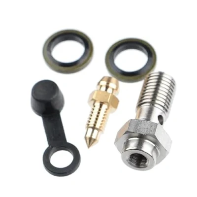 Image of Motorsport M10 x 1.0mm Banjo Bolt with Bleed Nipple Kit Race Rally Drift
