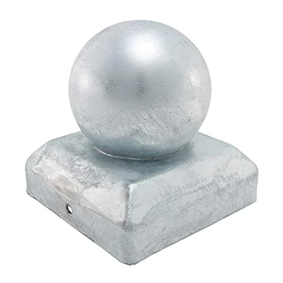Image of TIMCO Ball Fence Post Cap Hot Dipped Galvanised 75mm