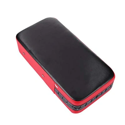 Image of Kicking Pad, PU Leather Thickened taekwondo Boxing Pad Hand Target Foot Pads Punching Training Shield for Martial Arts Karate Muay Thai (Red)