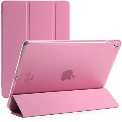 Image of Smart Magnetic Stand Case For Only Apple iPad Pro 9.7 Released 2016 Model Numbers A1673, A1674, A1675 (Pink)