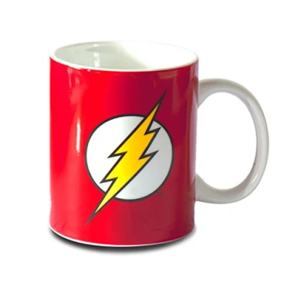 Image of Logoshirt® DC Comics I Flash Logo Porcelain Mug Coffee Approx. 300 ml Multi Coloured Licensed Original Design
