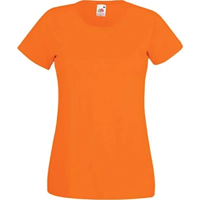 Image of Fruit of the Loom Ladies Fit Valueweight Colours Short Sleeve Cotton T Shirt