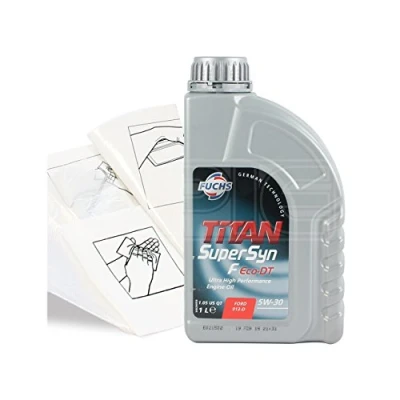 Image of Fuchs TITAN Supersyn F Eco DT 5w 30 Fully Synthetic Engine Oil Top Up Pack: 1 litre