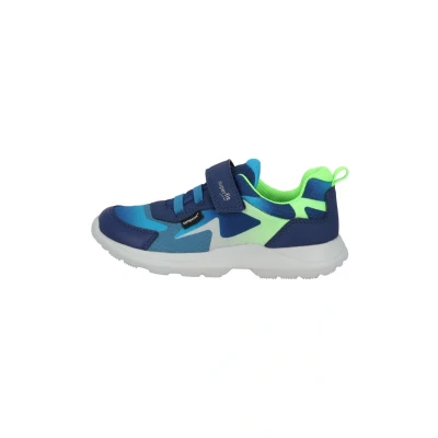 Image of Superfit Boy&#039;s Rush Sneaker, Blue Light Green 8000, 9.5 UK Child