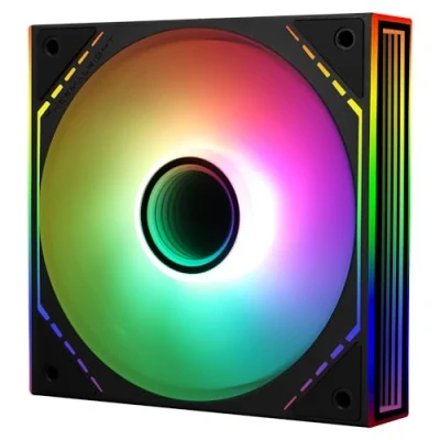 Image of Thermalright TL M12 S CPU Case Fan, 120mm Fan with ARGB Mirror Light Effect, 4pin PWM Silent Computer Cooler for Liquid and Air Cooler, Quiet PC Fan(Black)
