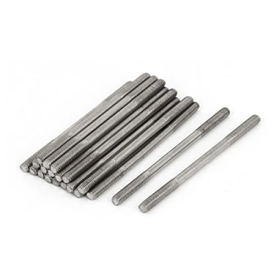 Image of Sourcingmap M3x50mm 304 Stainless Steel Double End Threaded Stud Screw Bolt 20pcs