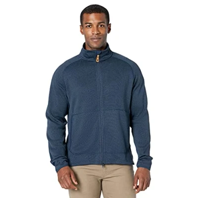 Image of FJALLRAVEN Men&#039;s Ãvik Fleece Zip Sweater M Sweatshirt, Blue, S UK