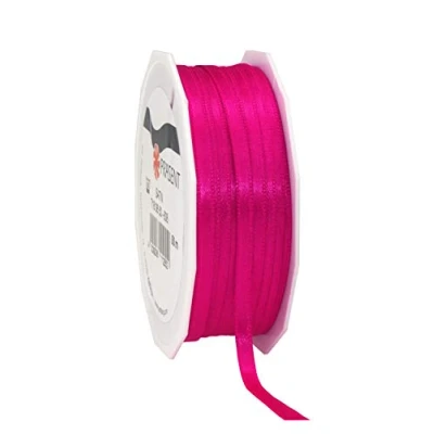Image of C.E. Pattberg SATIN magenta gift ribbon, 55 yards for Wrapping Gifts, 0.24 inches width, Ribbon Decorating &amp; Crafting, Decorative every occasion