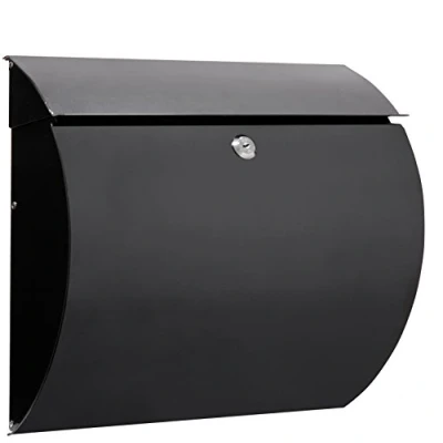 Image of Arregui Aura Exterior Letter Box Black