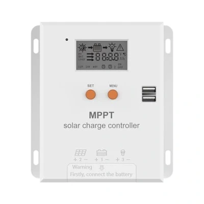Image of Y&amp;H 20A MPPT Solar Charger Controller 12V/24V Battery Temperature Compensation Panel Regulator Max PV Input 75VDC Work with AGM, Gel, Flooded and Lithium