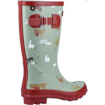 Image of Cotswold Farmyard Memory Foam Wellington Junior