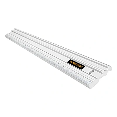 Image of POWERTEC 24 Inch Aluminum Straight Edges, to Within .001&#039;&#039; Over 24&#039;&#039; Machined Flat, Precision Woodworking Tools for Table Saw, Router Table, MDF Workbench Top, Jointers, and Planers (71227)