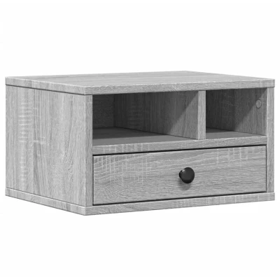 Image of vidaXL Printer Stand Grey Sonoma 40x32x22,5 cm Engineered Wood