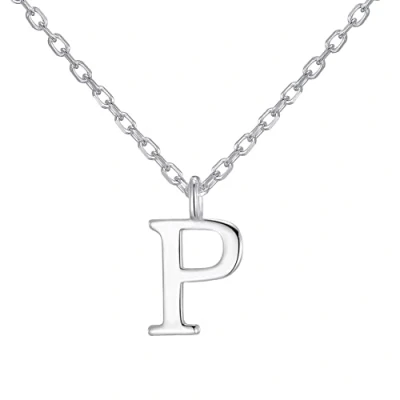Image of Philip Jones Sterling Silver Initial P Necklace