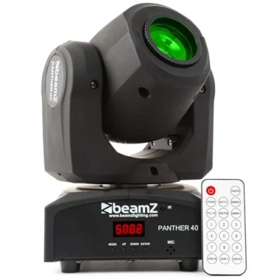 Image of beamz Panther 40 LED Spot Light IR DMX Moving Head Gobo DJ Disco Stage Lighting