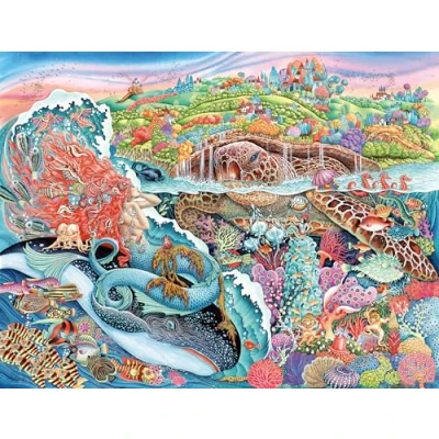 Image of Ravensburger Thalassic Tale 2000 Piece Jigsaw Puzzle for Adults and Kids Age 12 Years Up