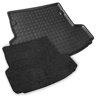 Image of To Fit A4 Avant ESTATE 2015+ Boot Liner/Mat/Tray + Charcoal Carpet Insert