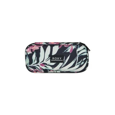 Image of Roxy Take Me Away ERJAA04415 Women&#039;s Pencil Case, Black Anthracite Wind Swept Floral, One Size