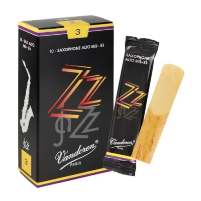 Image of Vandoren ZZ Alto Saxophone Reeds Box of 10 Strength 3