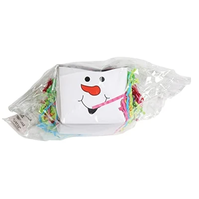 Image of Northern Parrots Snowman Foraging Goodie Box Chewable Christmas Parrot Toy