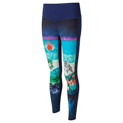 Image of RONHILL Women&#039;s Wmn&#039;s Life Crop Tight, Deep Blue Dreamscape, 14