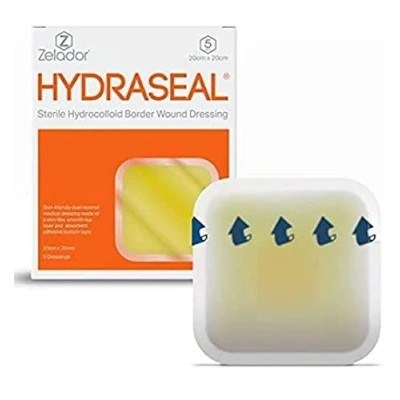 Image of Hydrocolloid Dressing Large Size Selection (20x20cm x 5)