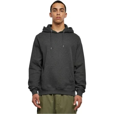 Image of Urban Classics Basic Terry Hoodie, Men&#039;s, Size: 4XL, Charcoal