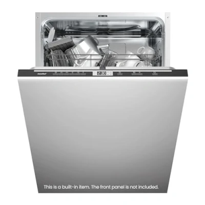 Image of COMFEE&#039; KWH BD1413I B Fully Integrated Dishwasher with 14 Place Settings, Auto Door Open Drying, 44dB Low Noise, Built in Sensing Wash, Rapid Adjustable Upper Basket Black